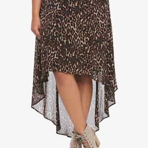 Torrid Hi-lo leopard skirt
